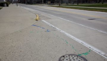 Road crack on W. Gregory Dr. Champaign, IL